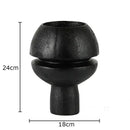 Modern black spherical resin sculpture living room abstract art ornament