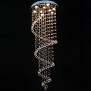 Modern black spiral decorbites crystal pendant chandelier bedroom light
