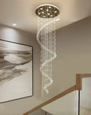 Modern black spiral decorbites crystal pendant chandelier bedroom light