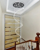 Modern black spiral decorbites crystal pendant chandelier bedroom light