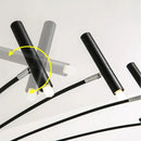 DecorBites™ Black Sputnik Chandelier: Nordic Design, Adjustable Lighting for Home Décor
