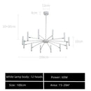 DecorBites™ Black Sputnik Chandelier: Nordic Design, Adjustable Lighting for Home Décor