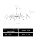 DecorBites™ Black Sputnik Chandelier: Nordic Design, Adjustable Lighting for Home Décor