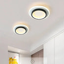 Modern black square led ceiling lamp bedroom lighting