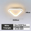 Modern black square led ceiling lamp bedroom lighting