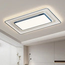 Modern black square led ceiling light for living room dimming