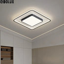 Modern black square led ceiling light for living room dimming