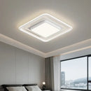 Modern black square led ceiling light for living room dimming