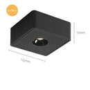 Modern black square led surface mount ceiling light bedroom spotlight