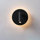 Modern black square led wall lamp bedroom reading light