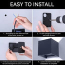Modern black square led wall light bedroom waterproof decor