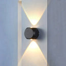 Modern black square led wall light garden sconce outdoor decor