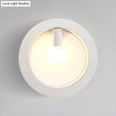DecorBites™ Contemporary Metal Wall Sconce Lamp with Squared/Rounded Shade - 1-Light Bathroom Lighting in Black/White