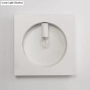 DecorBites™ Contemporary Metal Wall Sconce Lamp with Squared/Rounded Shade - 1-Light Bathroom Lighting in Black/White