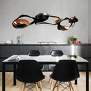 DecorBites™ Black Stainless Steel Chandelier LED - Modern Luxury Design for Living Room