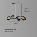 DecorBites™ Black Stainless Steel Chandelier LED - Modern Luxury Design for Living Room