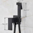 Modern black & stainless steel brass bidet faucet bathroom sprayer