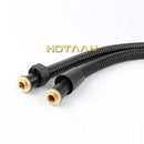 Modern black stainless steel flexible shower hose bathroom pipe