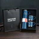 Modern black stainless steel insulated water bottle gift set kitchen