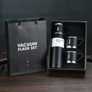 Modern black stainless steel insulated water bottle gift set kitchen