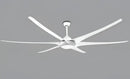 Modern black stainless steel large ceiling fan living room light