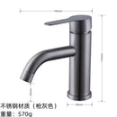 Modern black stainless steel single handle faucet bathroom mixer