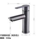 Modern black stainless steel single handle faucet bathroom mixer