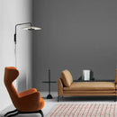 Modern black swing arm wall lamp bedroom iron art sconce