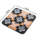 Modern black & tan acrylic tic-tac-toe chessboard set living room decor