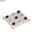 Modern black & tan acrylic tic-tac-toe chessboard set living room decor