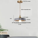 Modern black terrazzo led pendant lamp for dining room