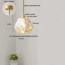 Modern black terrazzo led pendant lamp for dining room