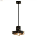 Modern black terrazzo led pendant lamp for dining room