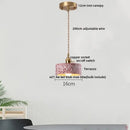 Modern black terrazzo led pendant lamp for dining room