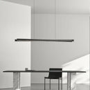 Modern black textured bar shape pendant light for dining room