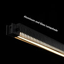 Modern black textured bar shape pendant light for dining room
