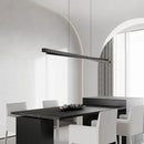 Modern black textured bar shape pendant light for dining room