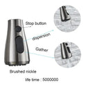 Modern black touch sensor kitchen faucet with curved spout