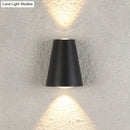 Modern black trapezoid wall light garden maximum bulb wattage