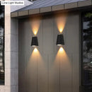 Modern black trapezoid wall light garden maximum bulb wattage
