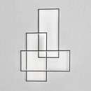 DecorBites™ Modern Black Traverse Wall Sconce - 20.5"/30" Wide, Acrylic Wall Light in Warm/White