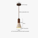 Modern black travertine led pendant light for dining room