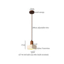 Modern black travertine led pendant light for dining room