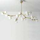 Modern black tree branch led ceiling light dining room glass globes