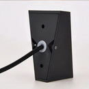 Modern black triangular led wall light garden sconce