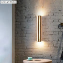 Modern black tubular wall mounted bedside lamp bedroom e26 e27 light