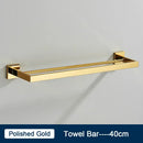Modern black two tier towel rack bathroom cloth holder