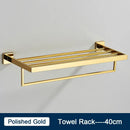 Modern black two tier towel rack bathroom cloth holder