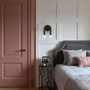 Modern black u-shape led wall lamp bedroom sconce with spherical bulbs