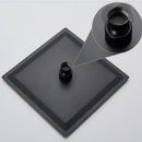 DecorBites™ Black Ultrathin Rainfall Shower Head with Arm Bracket, Hose & Faucet Set